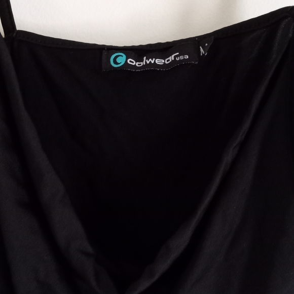 🔅 - Coolwear USA Black Cami Top- Size Medium-Vintage - Picture 2 of 3